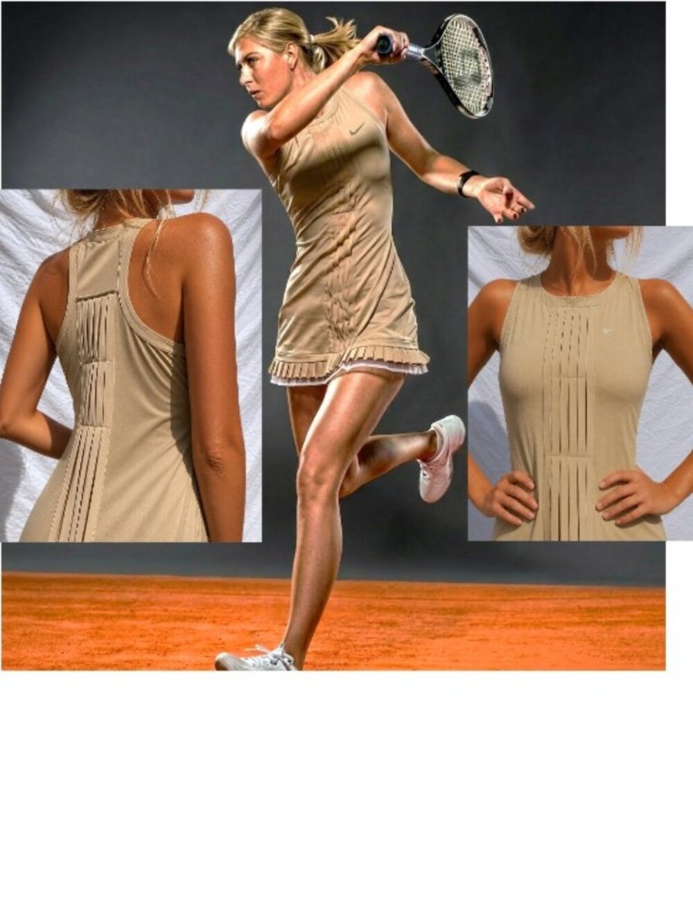 Nwt Nike Maria Sharapova Pleated Tennis Dress w/ BRA skirt S Small